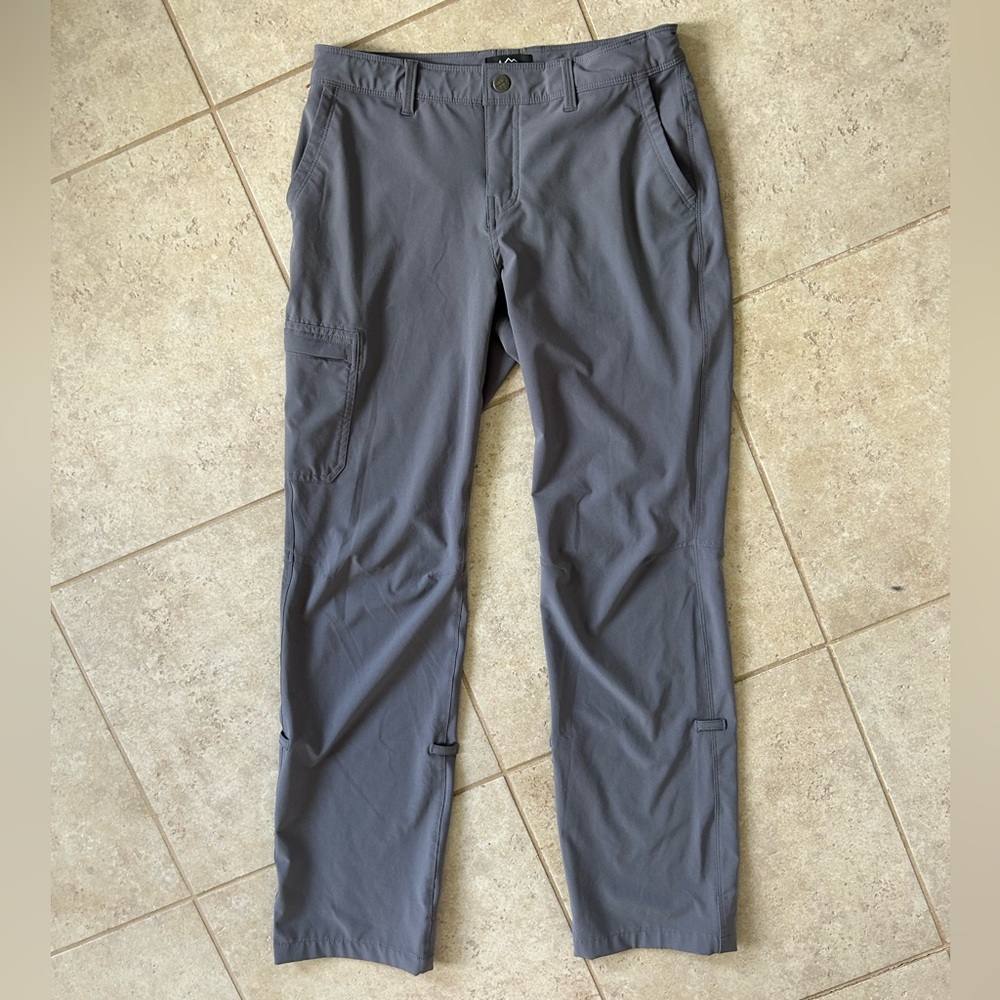 REI Kornati Roll-Up Pants Hiking Trail Utility UPF 50 Outdoor Gorp Travel Gray 6 - Picture 3 of 16